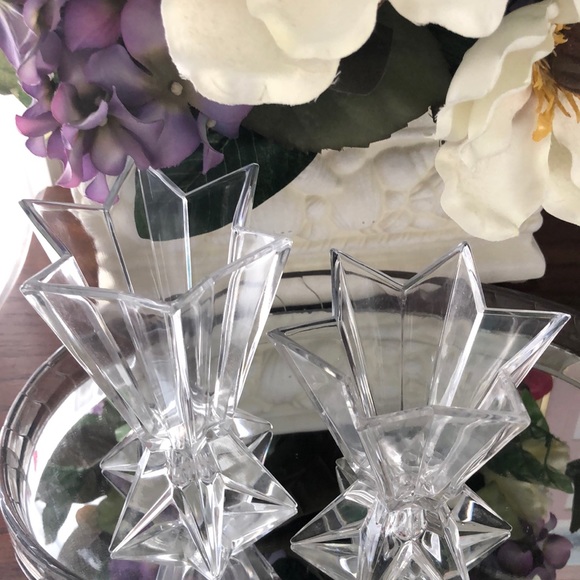 Vintage crystal candle holders - Picture 3 of 3